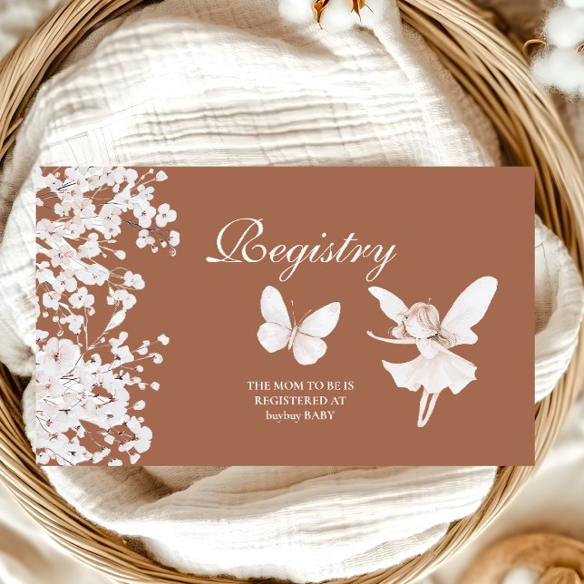 Enchanted Garden Fairy Wildflower Registry Enclosure Card (Creator Uploaded)