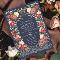 Enchanted Garden Floral Sweet 16 Birthday