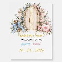 Enchanted Garden Gate Key Letter Gender Reveal