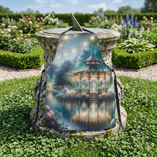 Enchanted Garden Gazebo Twilight Reflection Apron