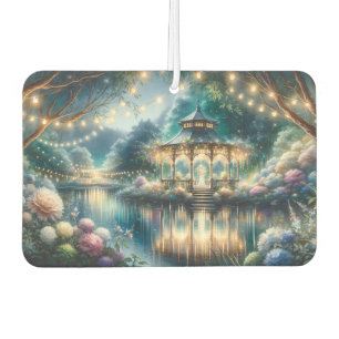 Enchanted Garden Gazebo Twilight Reflection Car Air Freshener