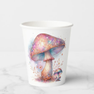 Enchanted Garden Magical Mushroom  Paper Cups