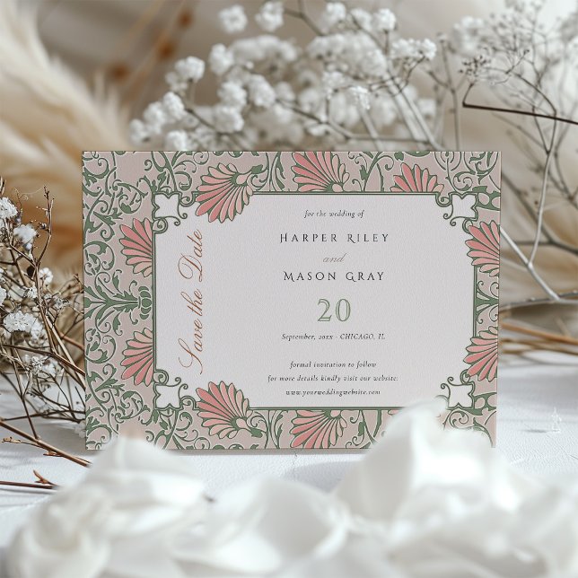 Enchanted Garden Save the Date Wedding Invitation (Creator Uploaded)