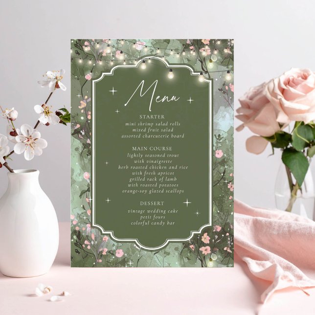 Enchanted Garden Sweet 16 ID1163 Menu (Creator Uploaded)