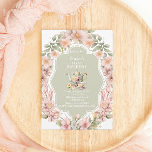 Enchanted Garden Tea Party Any Age Birthday Invitation