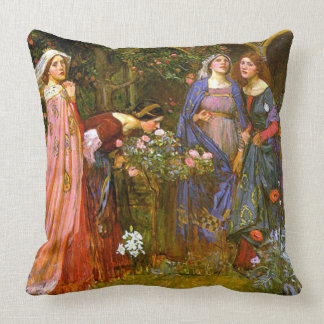 Enchanted Garden Waterhouse Fine Art Cushion