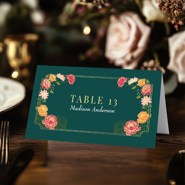 Enchanted Garden Wedding Escort Card (Creator Uploaded)