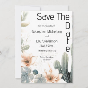 Enchanted Garden Wedding Save The Date Card
