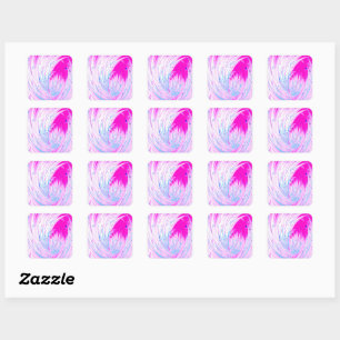 Enchanted Gardens - Pink Horizon  Square Sticker