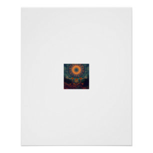 Enchanted Glowing Mushroom Forest Dream Poster