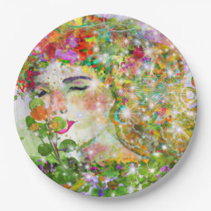 Enchanted Goddess Paper Plate