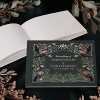 Enchanted Gothic Raven Floral Wedding