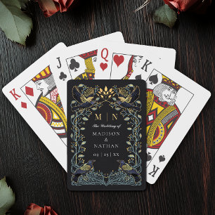 Enchanted Gothic Raven Wedding Favour Playing Cards