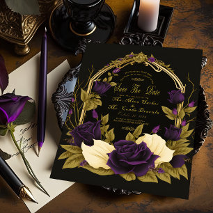 Enchanted Gothic Wedding Save The Date