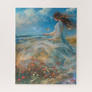 Enchanted Grace: Ghostly Woman Puzzle