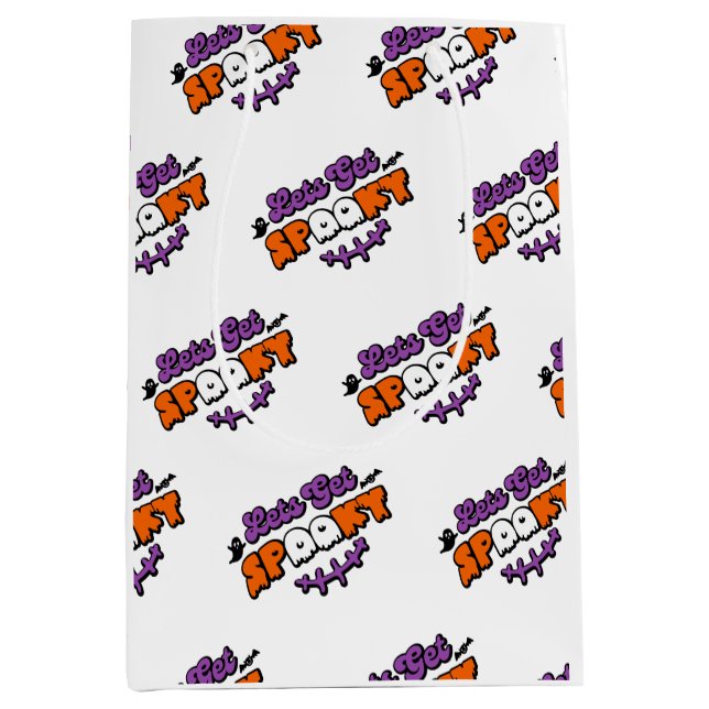 Enchanted Halloween Hauntings Let's Get Spooky Medium Gift Bag (Front)