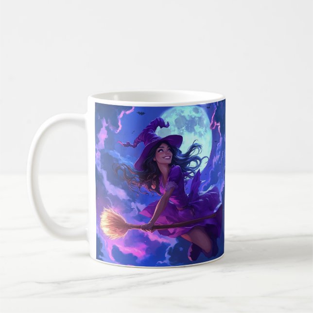 Enchanted Halloween Witch  Coffee Mug (Left)