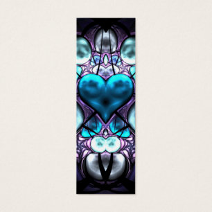 Enchanted Heart Skinny Business Card Book Mark