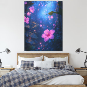 Enchanted Hibiscus Dreamscape Canvas Print