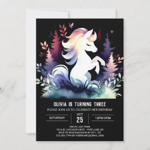 Enchanted Horse Birthday Invitation