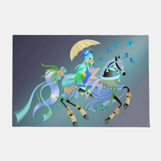 Enchanted Horse Ride  Doormat (Front)