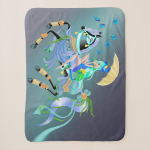 Enchanted Horse Ride Sherpa Blanket