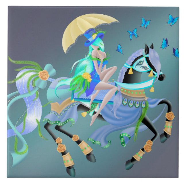 Enchanted Horse Ride  Tile (Front)