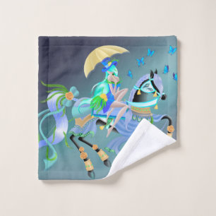 Enchanted Horse Ride Wash Cloth
