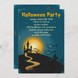 Enchanted House Halloween Party Invitation