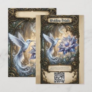 Enchanted Hummingbird & Moon Blossom. Enclosure Card