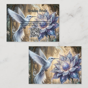Enchanted Hummingbird & Moon Blossom. Enclosure Card