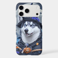Enchanted Husky Dog: Magical Halloween Delight