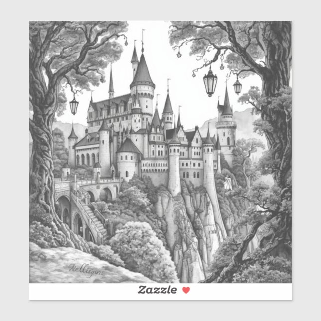 Enchanted Ink Dreams: Black & White Fairy Tale  (Sheet)