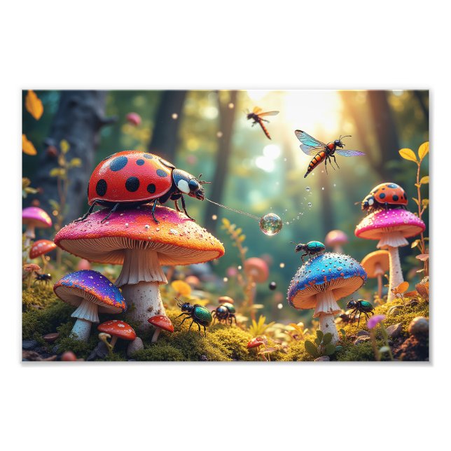 Enchanted Insect Carnival Photo Print (Front)
