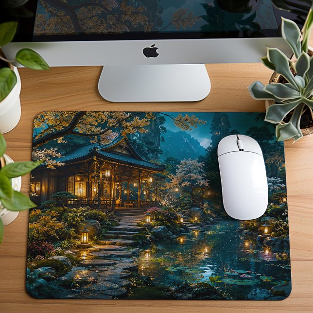 Enchanted Japanese Zen Garden Mouse Pad (Creator Uploaded)
