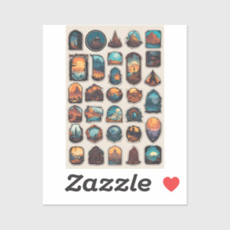 Enchanted Kingdom Sticker Sheet | Fantasy Cottage