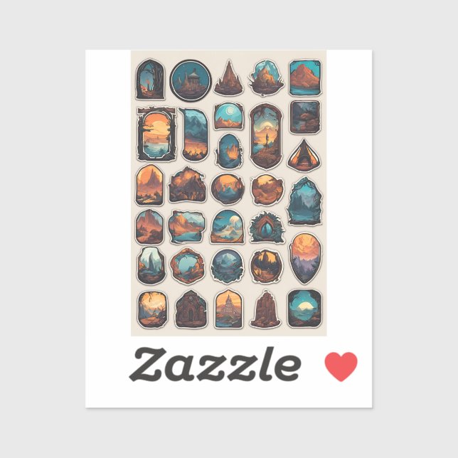 Enchanted Kingdom Sticker Sheet | Fantasy Cottage (Sheet)