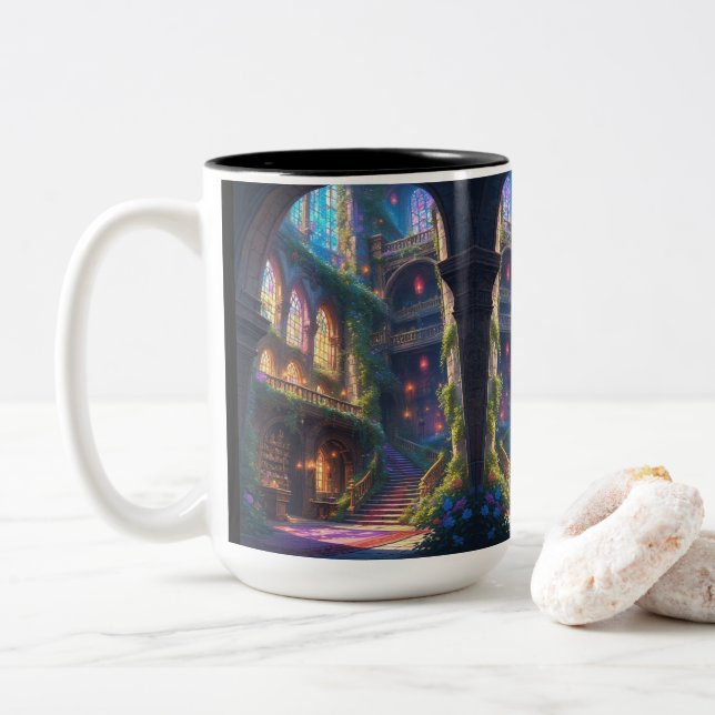 Enchanted Library Mug (With Donut)