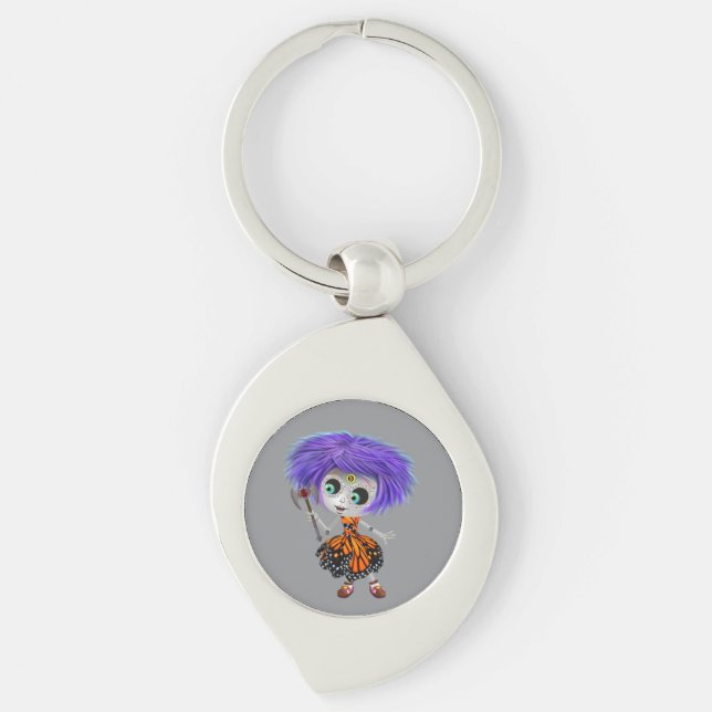 Enchanted Lilac Keychain (Front)