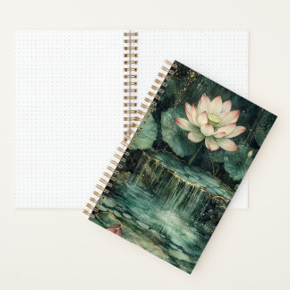 Enchanted Lotus Fountain Bullet Notebook