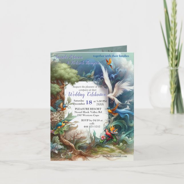 Enchanted Magical Fantasy Creations Invitation (Front)