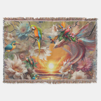 Enchanted Magical Fantasy Creations  Throw Blanket