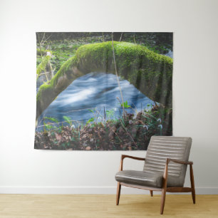 Enchanted magical forest tapestry