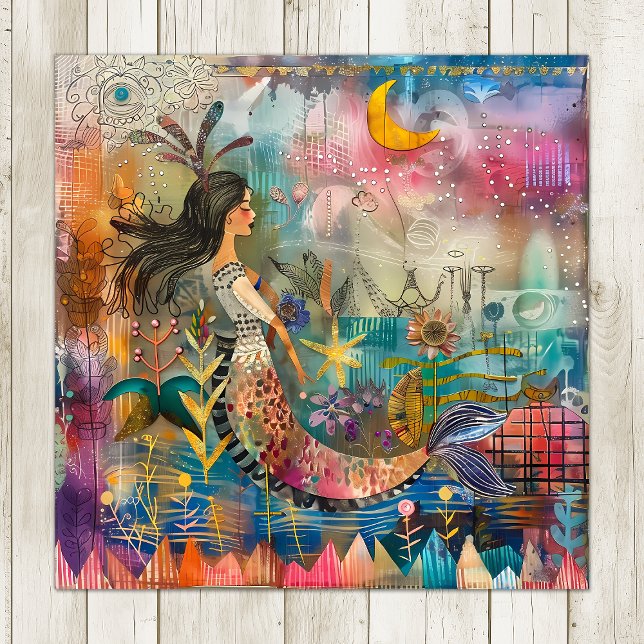 ENCHANTED MERMAID COLORFUL  POSTER (ENCHANTED MERMAID COLORFUL POSTER)