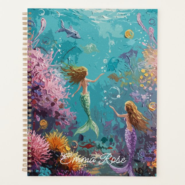 Enchanted Mermaid Underwater Scene Planner (Front)