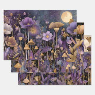 ENCHANTED MIDNIGHT GARDEN DECORATIVE PAPER SET