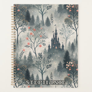 Enchanted Misty Forest with Dark Castle – Ethereal Planner