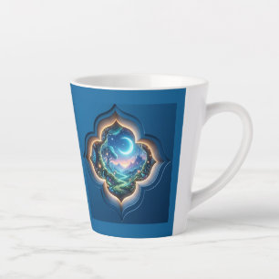 Enchanted Moonlight Forest Portal Gift Latte Mug
