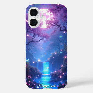 Enchanted Moonlit Waterfall Fantasy Phone Case