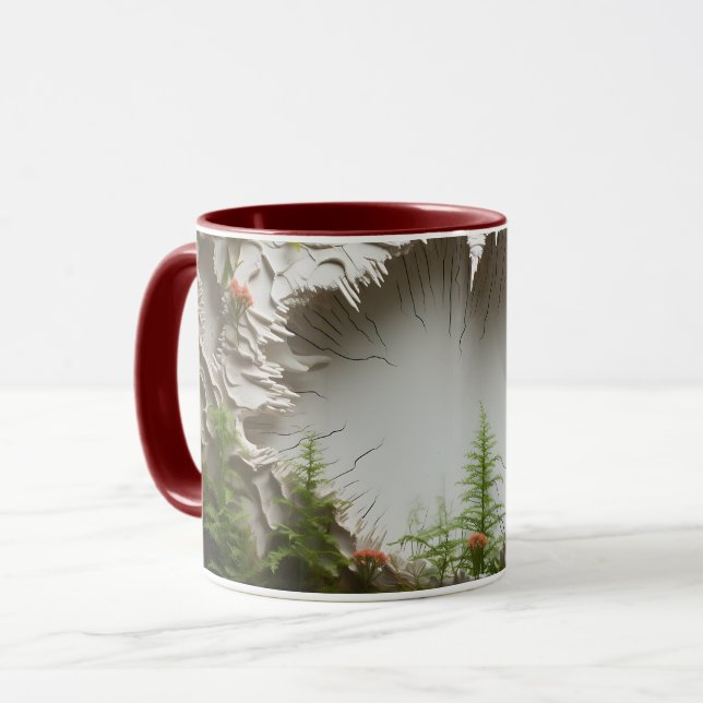 Enchanted Mushroom Forest Ceramic Coffee Mug ☕ (Front Left)
